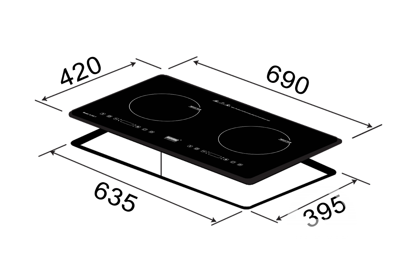 Thông số kỹ thuật bếp từ Giovani G-252T